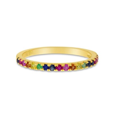 Rainbow Sapphire Band