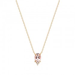 FAWN Morganite and Diamond Necklace