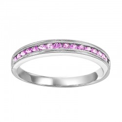 10K Pink Sapphire Mixable Ring