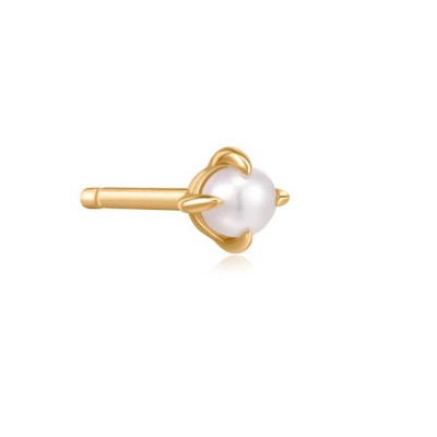 EVANGELINE Single White Pearl Stud Earring