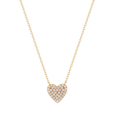 ELSIE Diamond Pavé Heart Necklace
