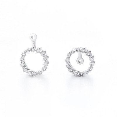 Platinum Diamond Convertible Earrings