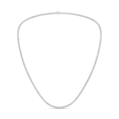 14KW 10ctw 4-Prong Riviera Necklace