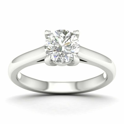 14KW 1.5ct Round Solitaire Ring