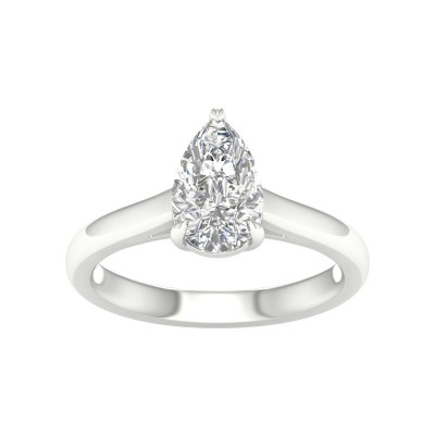14KW 1.5ct Pear Solitaire Ring