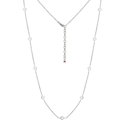 White Sterling Silver Chain Length 24