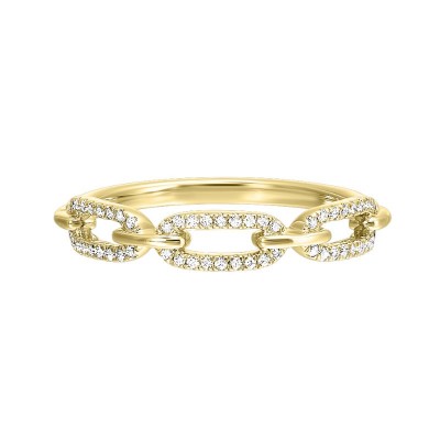 10K Yellow Gold Sparkle Fashion Ring - 1/6 ctw