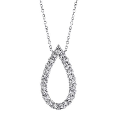 1.06Ct 14K W/G Diamond Necklace