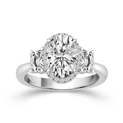 14K White Gold Contemporary Ring