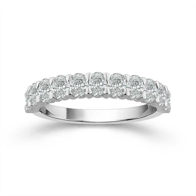 14K White Gold Classic 11 Diamond Band