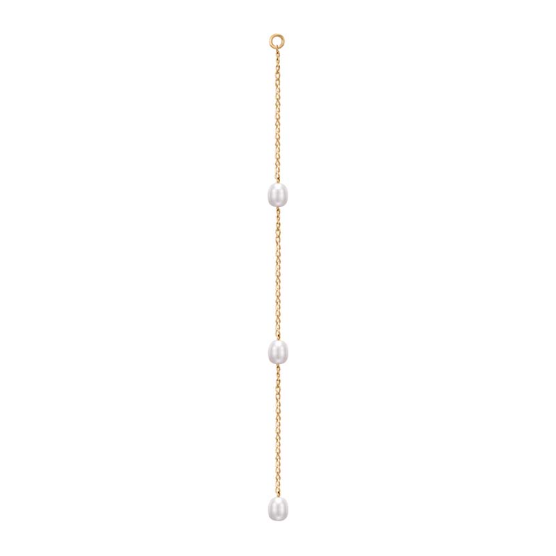 KARISA Chain Dangle White Pearl Earring Charm