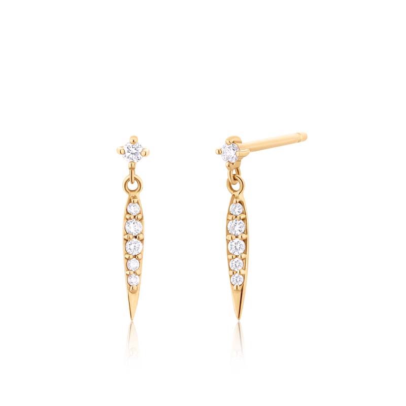 FLORENCE Diamond Dagger Earrings