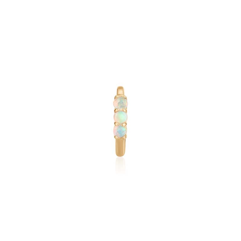 TARA Single Opal Huggie Hoop