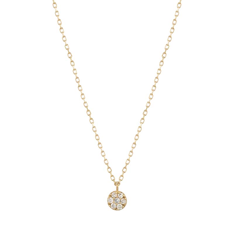 LILY Diamond Disc Necklace