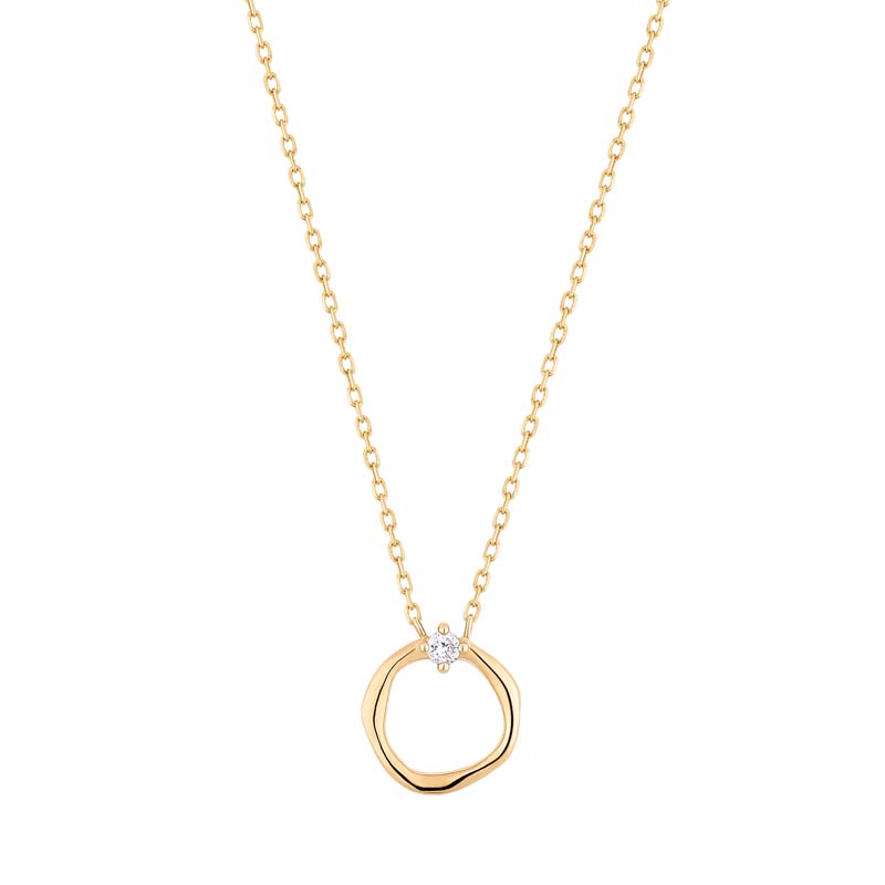 LILLIAN Diamond Circle Necklace