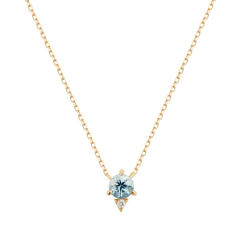 BECK Aquamarine and Diamond Necklace