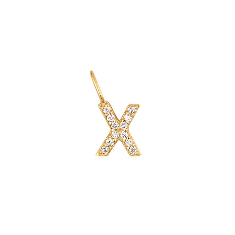 X Diamond Initial Charm
