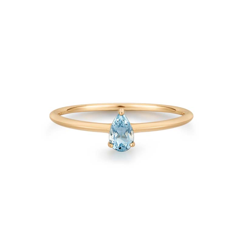 PERRY Aquamarine Solitaire Ring