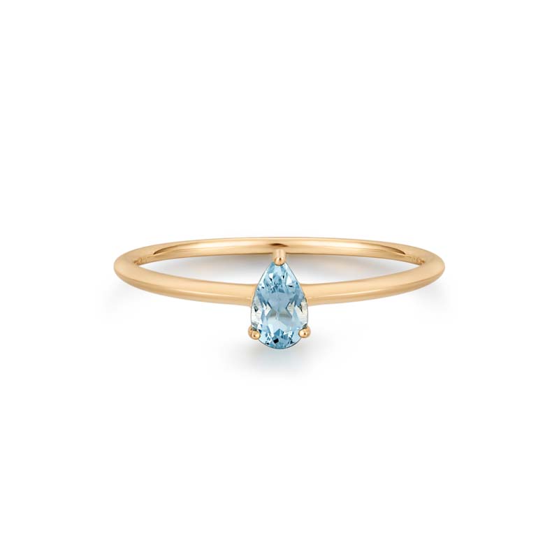 PERRY Aquamarine Solitaire Ring