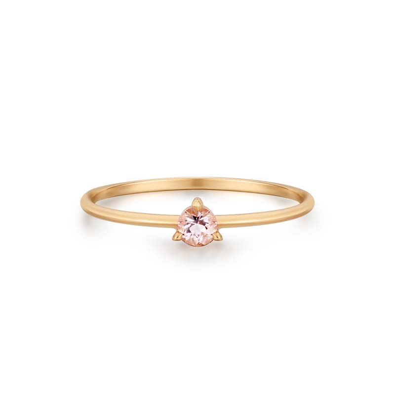 BLOSSOM Morganite Solitaire Ring