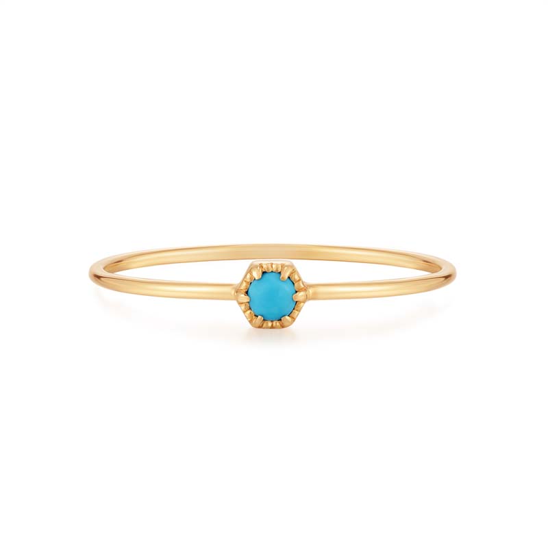 AMINA Turquoise Solitaire Ring