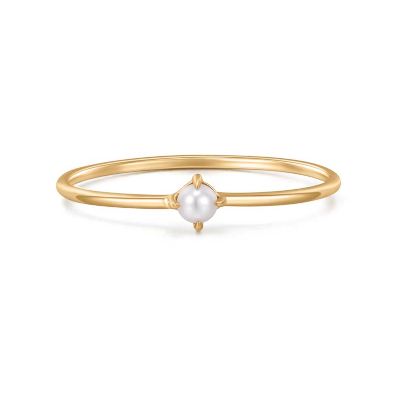 FANTASIA White Pearl Stacker Ring