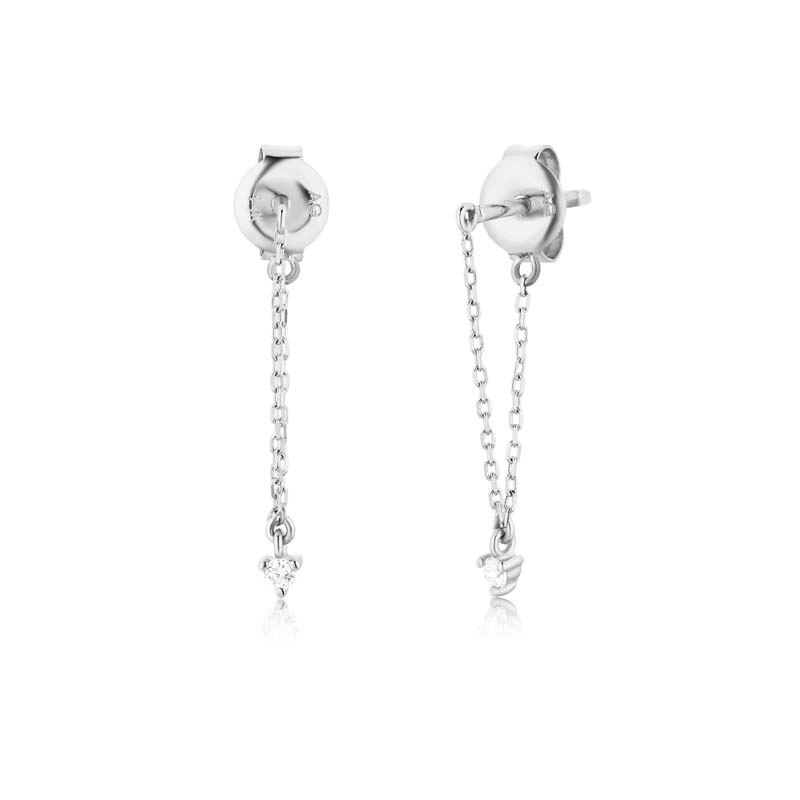 LAUREL Diamond Chain Earrings