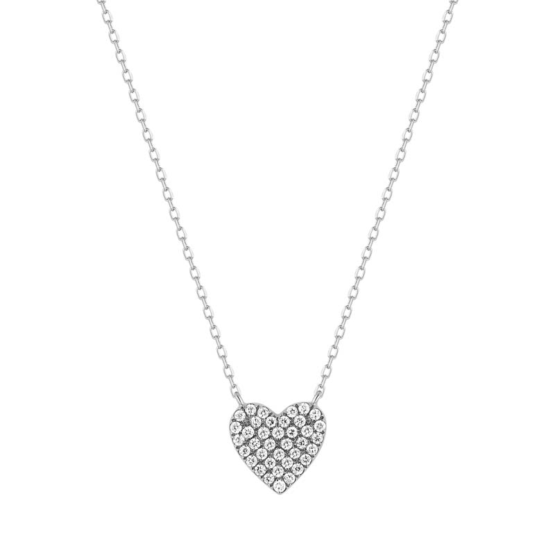 ELSIE Diamond Pavé Heart Necklace