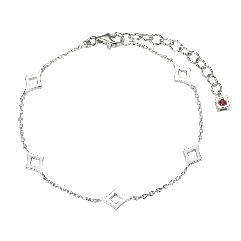 White Sterling Silver Bracelet