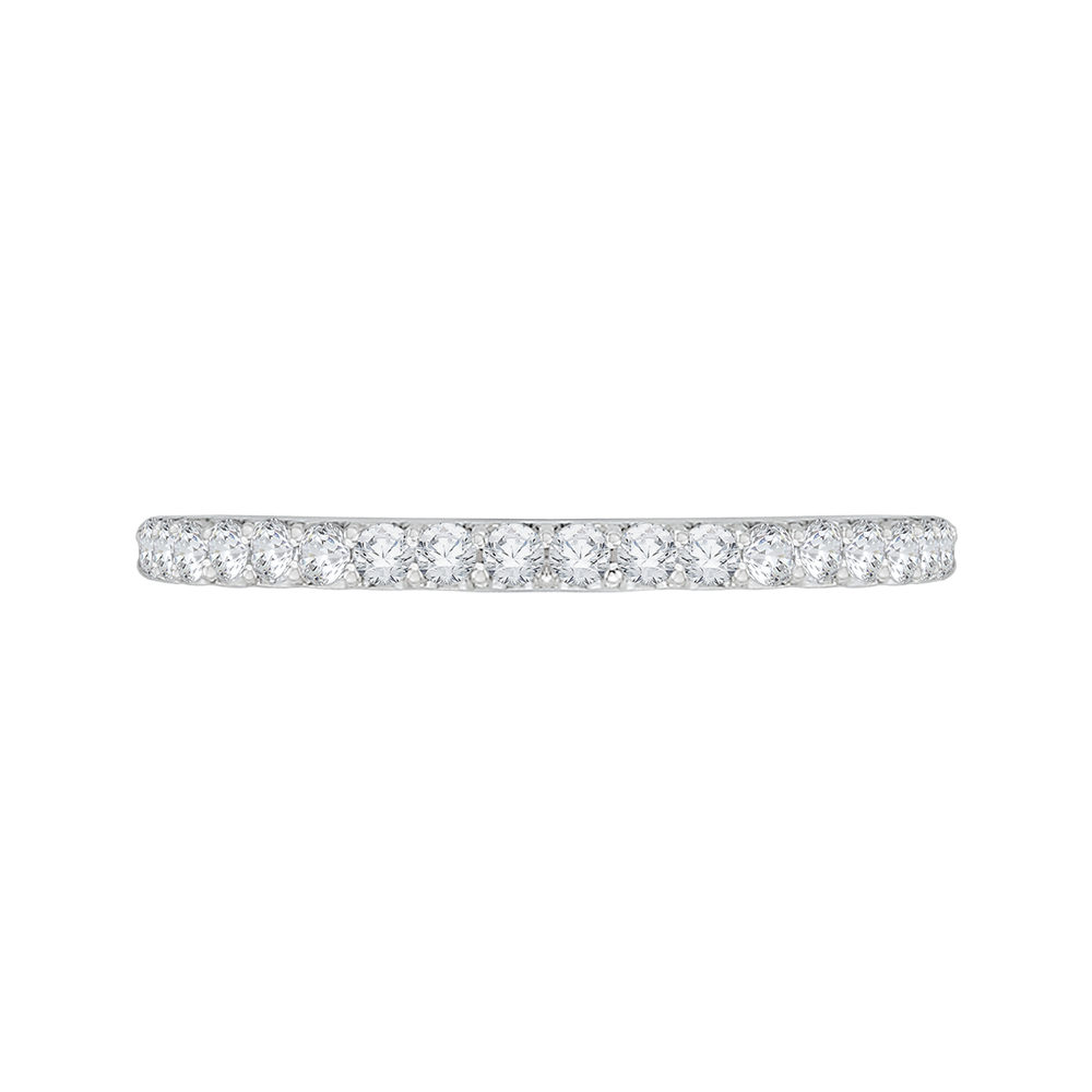 18K White Gold 1/3 Ct Diamond Carizza Wedding Band