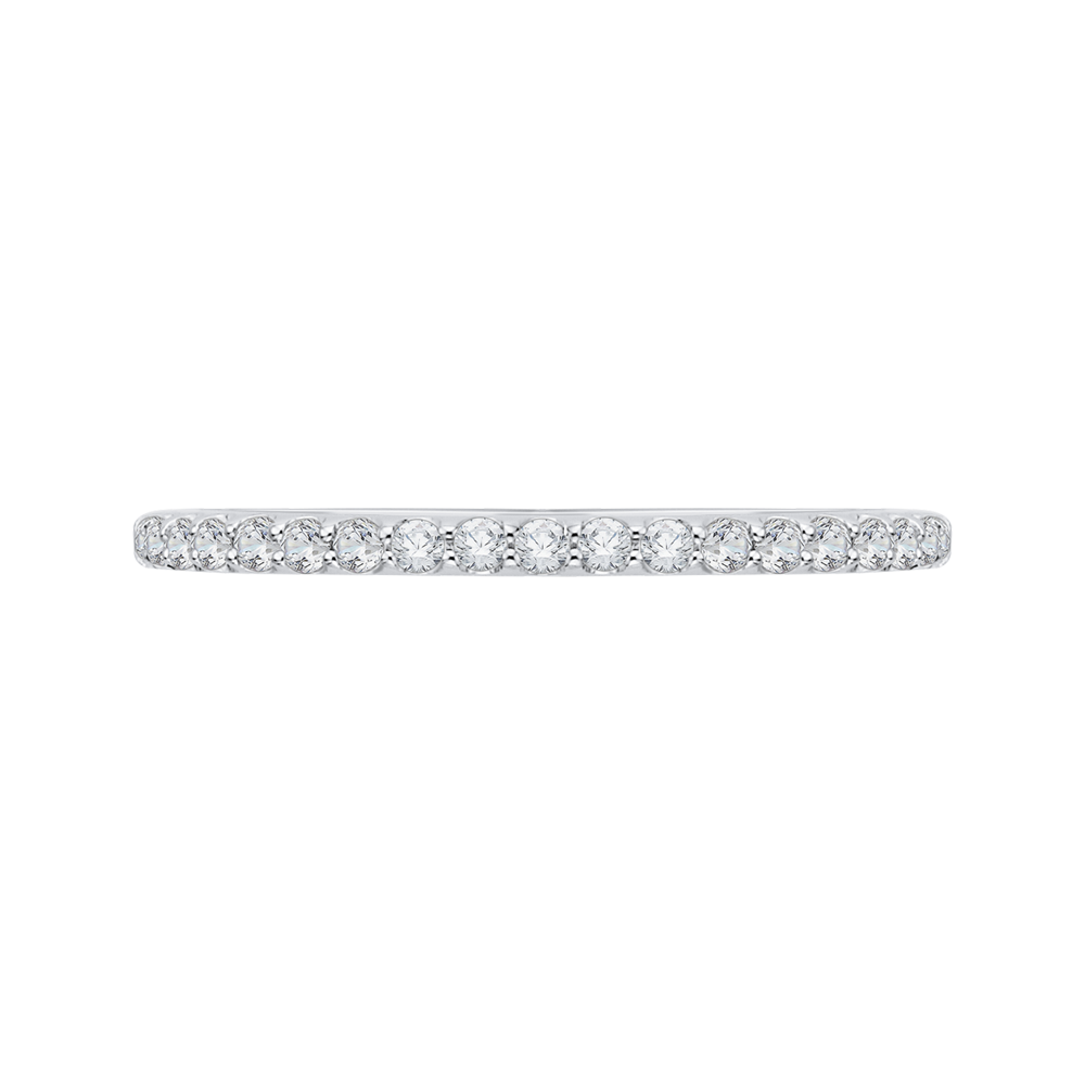 18K White Gold 1/4 Ct Diamond Carizza Wedding band