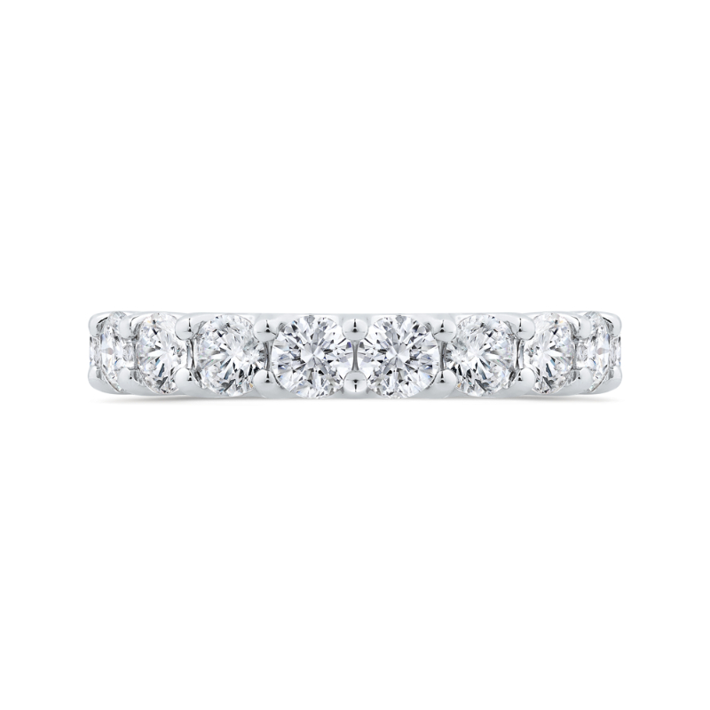 14K White Gold with Round Diamond Eternity Ring