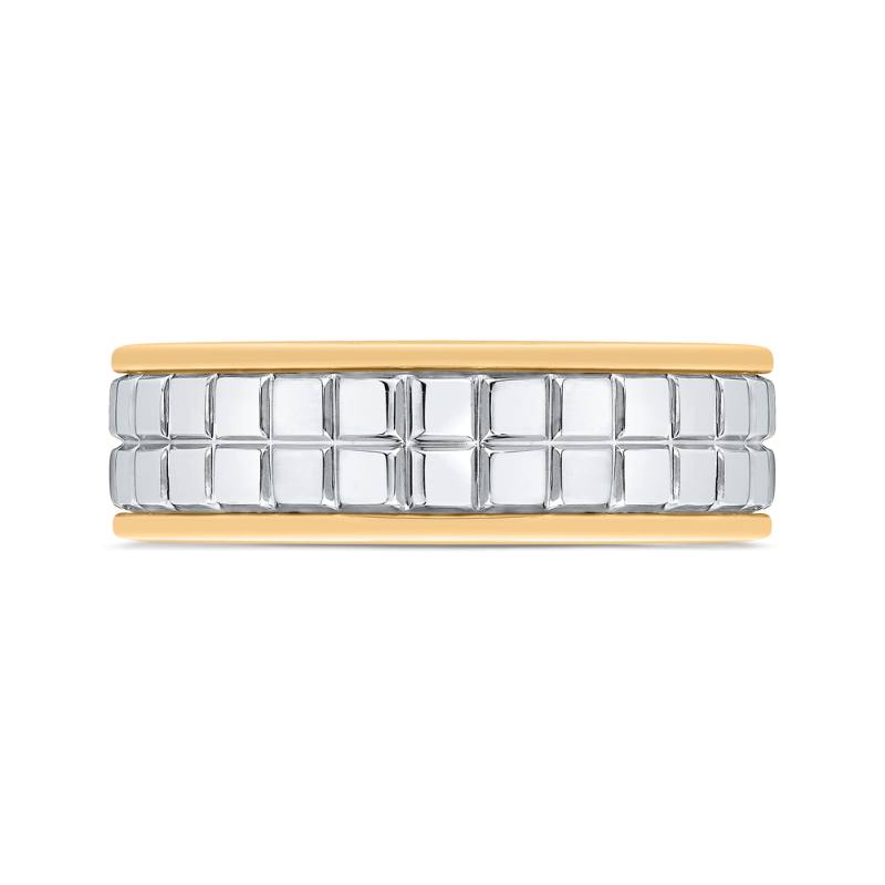 14K Two Tone Gold Men