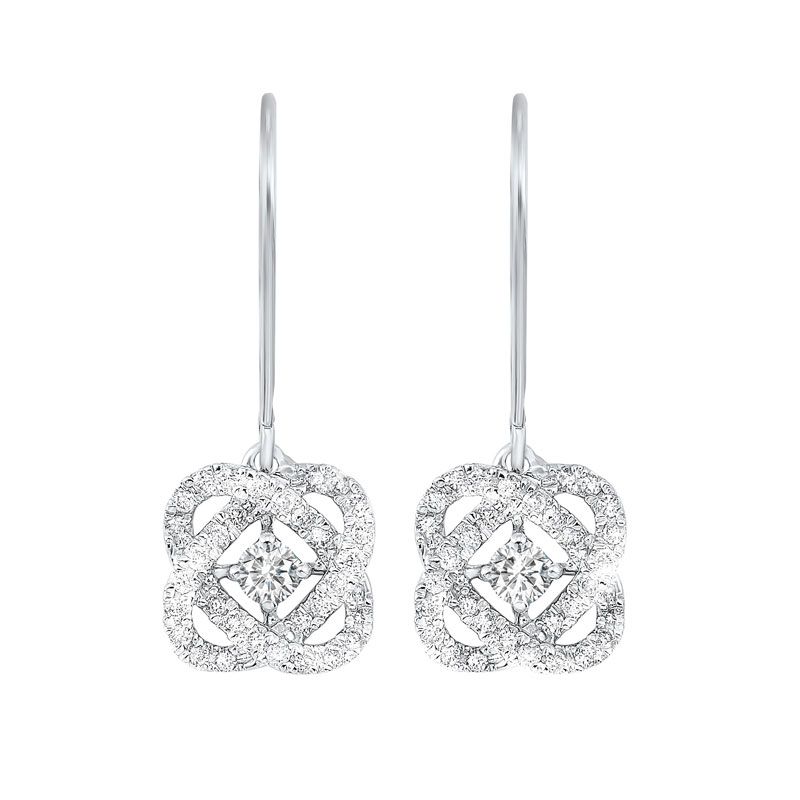 Loves Crossing Diamond Earrings 1/4ctw