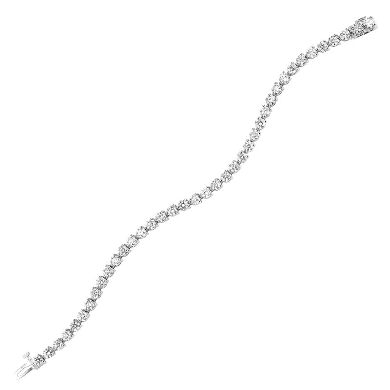 14K White Gold 7Ctw Diamond Braceleet