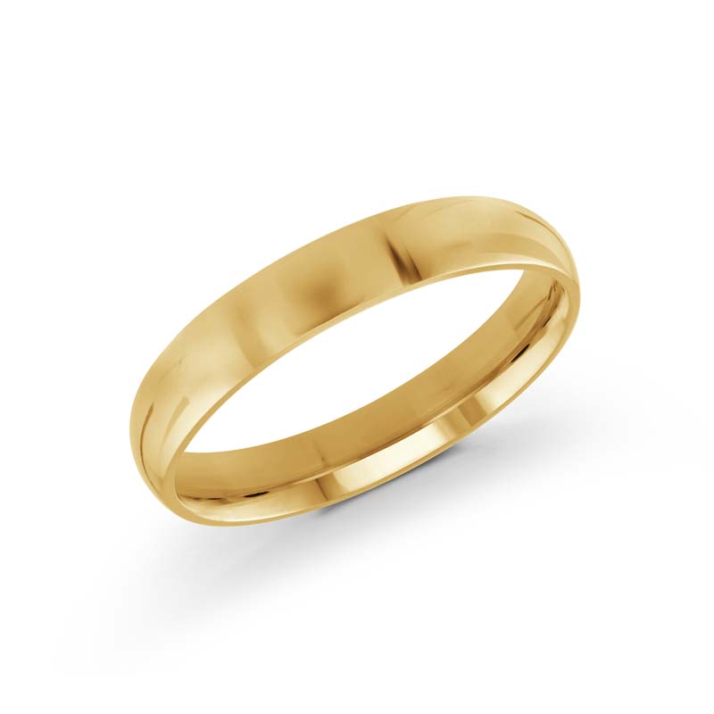 Yellow Polished 14 Karat Wedding Band