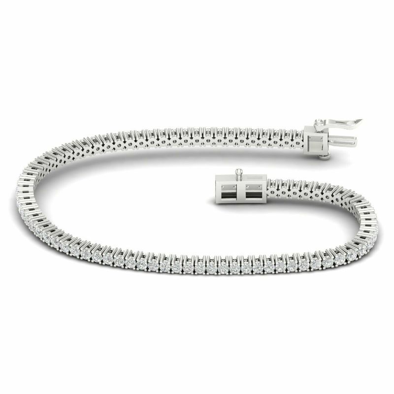 14KW 3ctw Tennis Bracelet