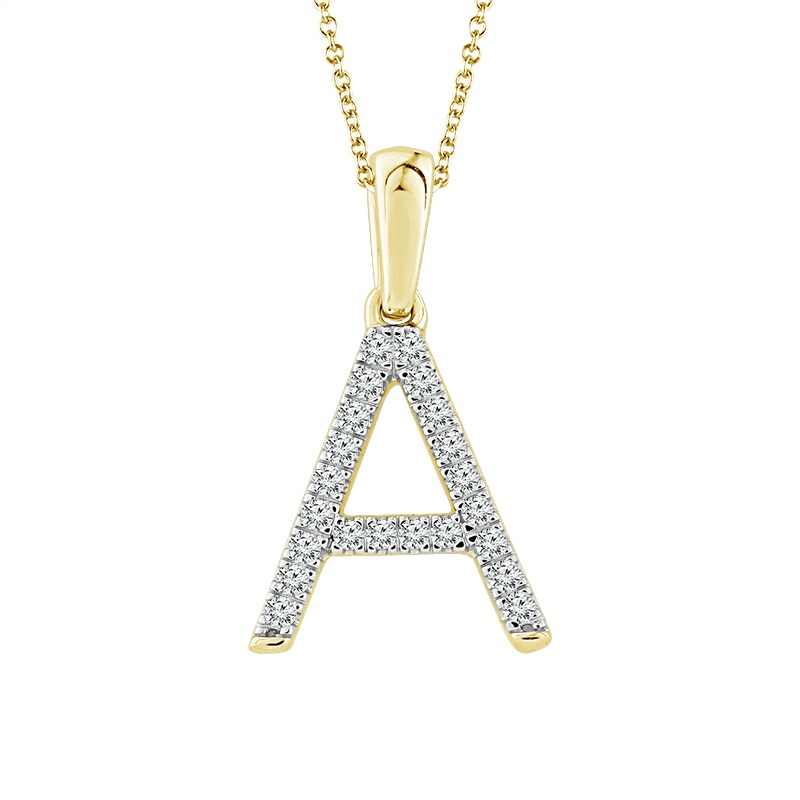 Diamond Initial Pendant