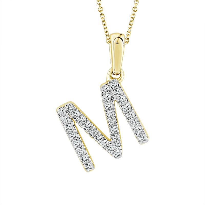 Diamond Initial Pendant