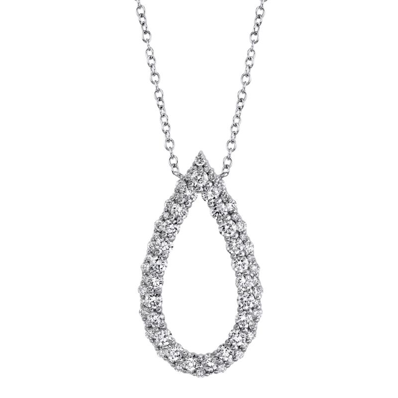 1.06Ct 14K W/G Diamond Necklace