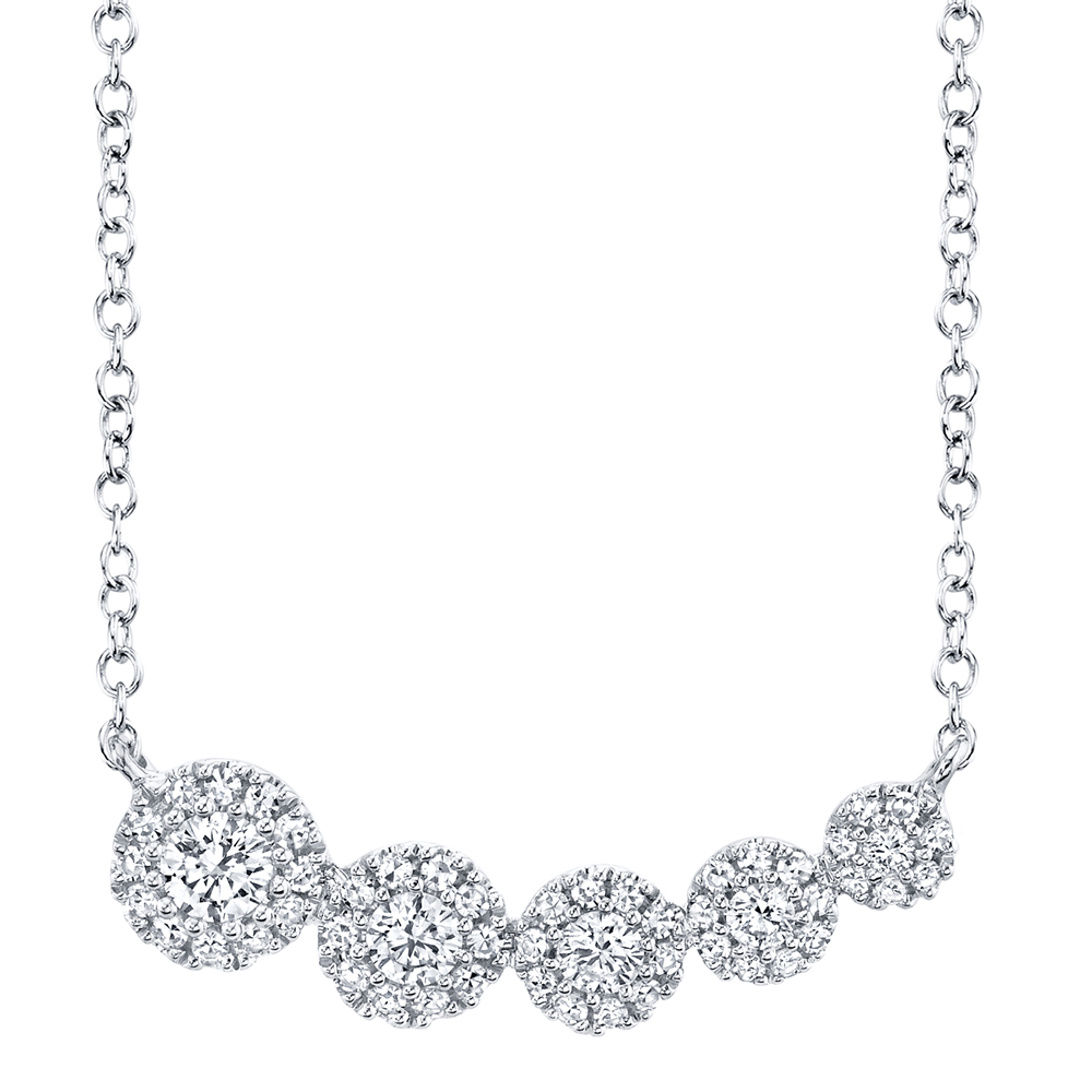 0.32Ct 14K W/G Diamond Necklace