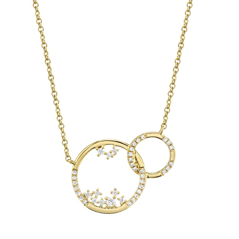 0.15Ct Diamond Circle Necklace