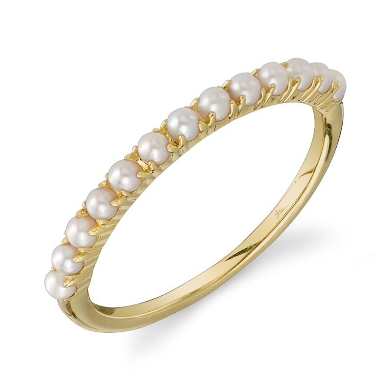 14K Y/G Cultured Pearl Band