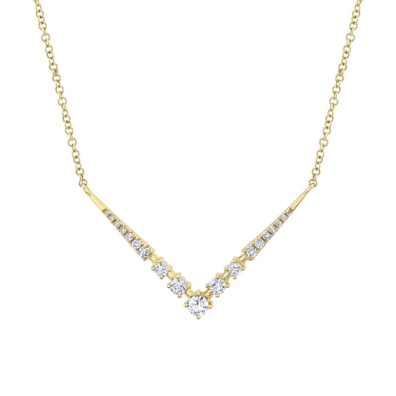 0.29Ct 14K Y/G Diamond Necklace