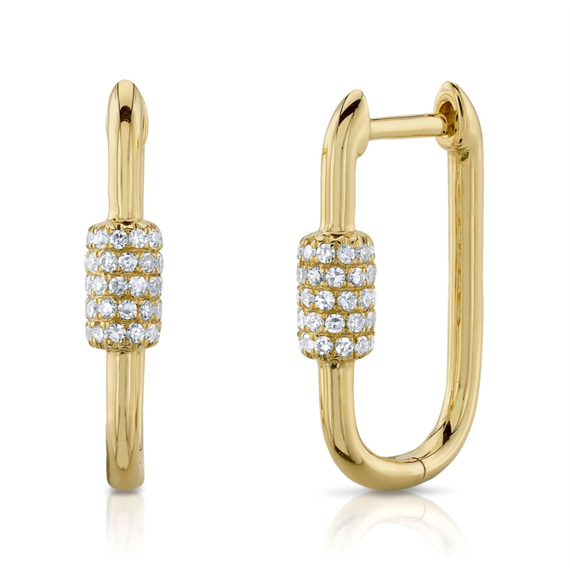 0.24Ct 14K Y/G Diamond Earrings