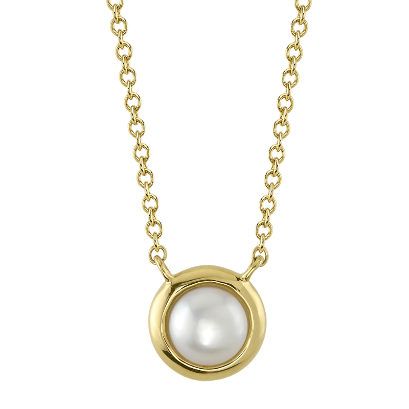 Cultured Pearl Circle Necklace