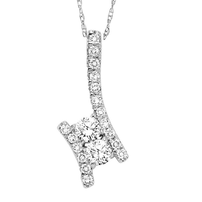 Twogether Diamond Pendant 1Ctw