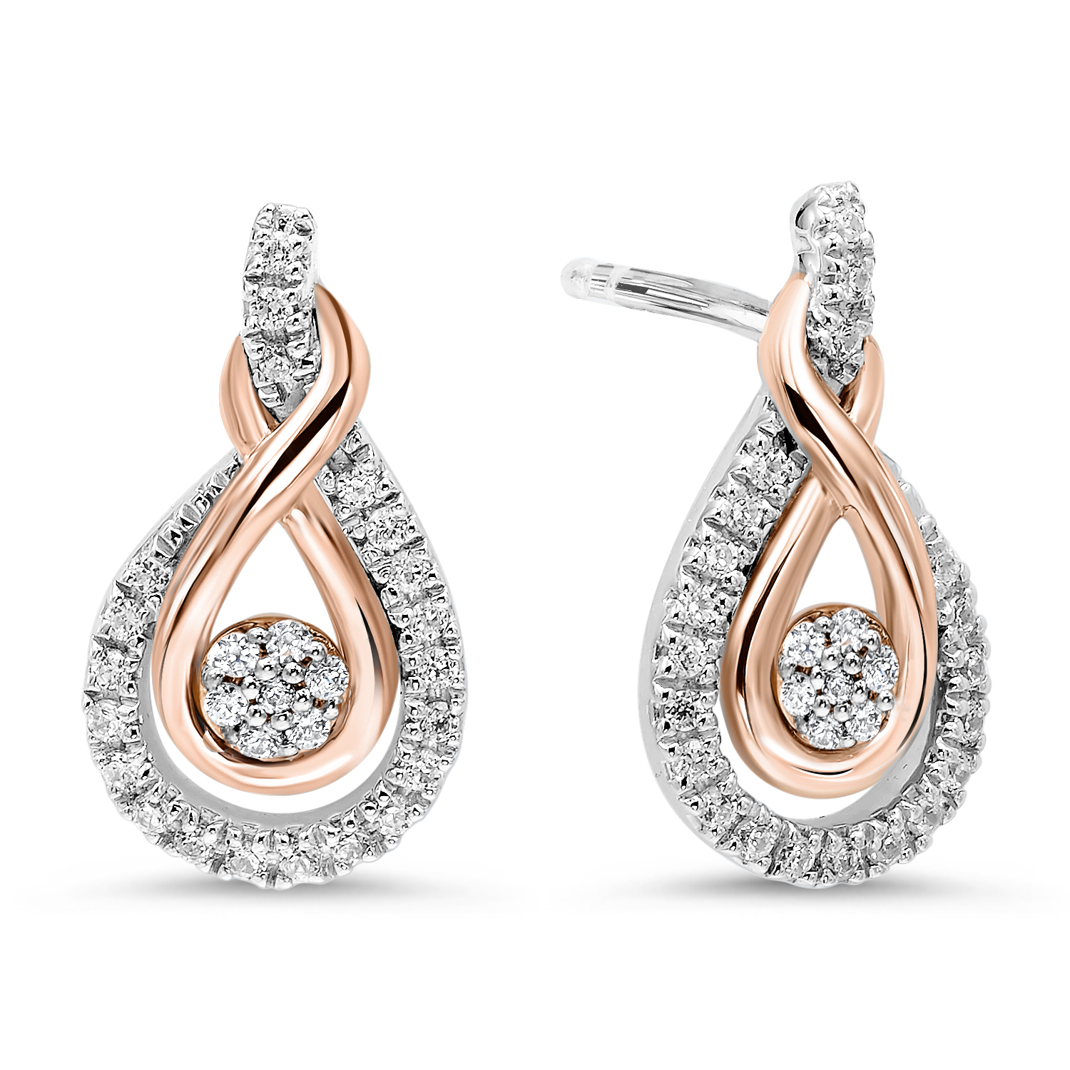 diamond earrings under 100