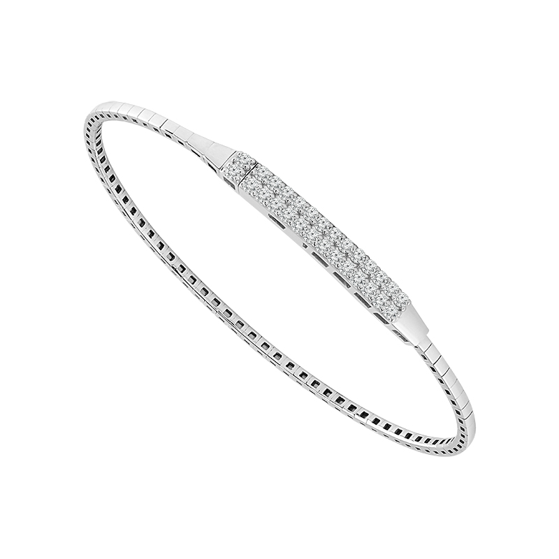 14K White Gold Flex Bracelet