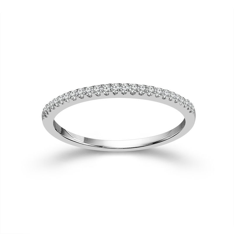 10K White GoldDiamond Wedding Band